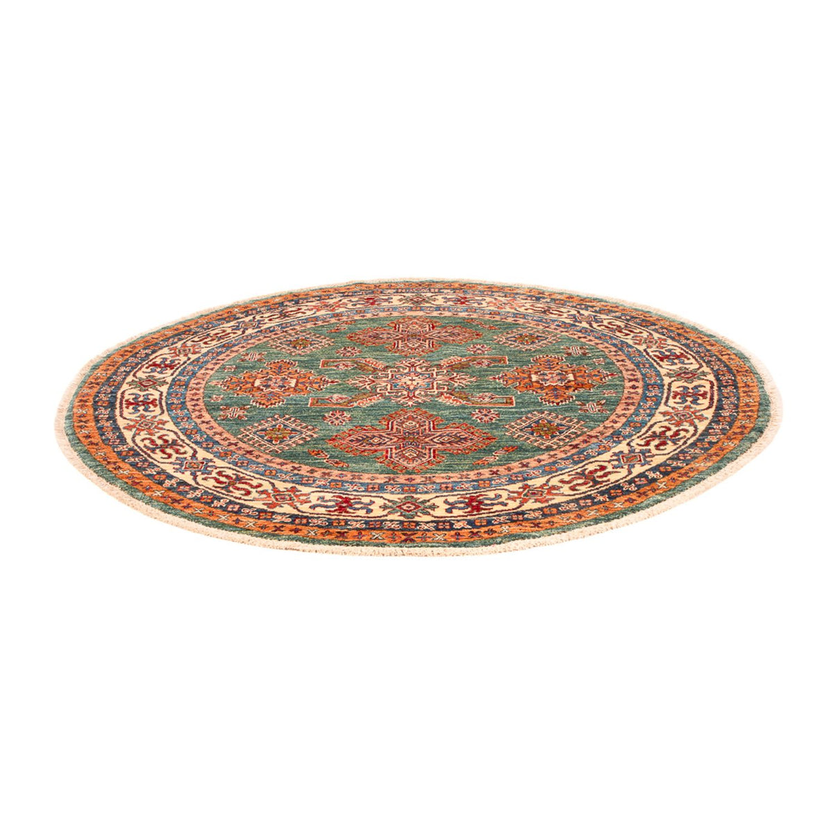 Ziegler Carpet - Kazak runt  - 151 x 147 cm - grön