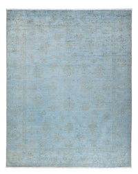 Ziegler Carpet - Modern - Vintage / färgad - 194 x 149 cm - ljusblå