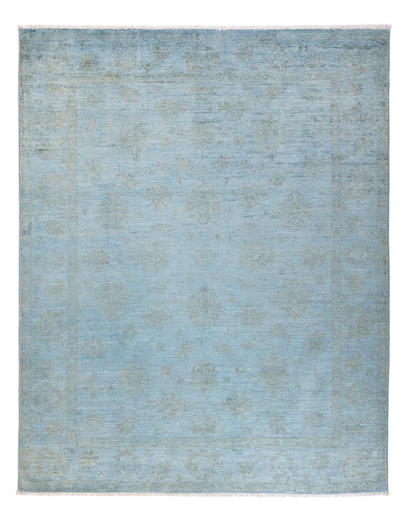 Ziegler Carpet - Modern - Vintage / färgad - 194 x 149 cm - ljusblå