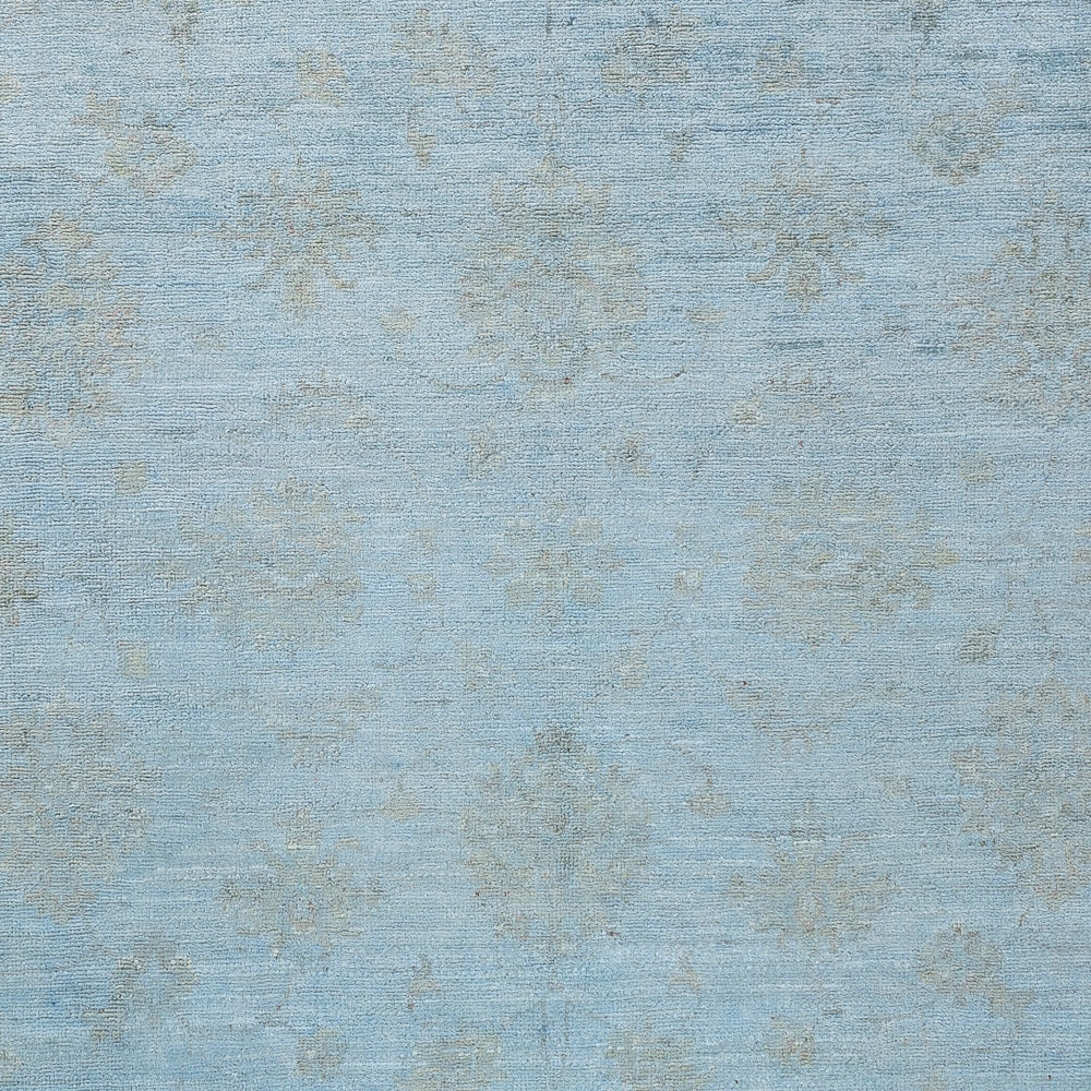 Ziegler Carpet - Modern - Vintage / färgad - 194 x 149 cm - ljusblå