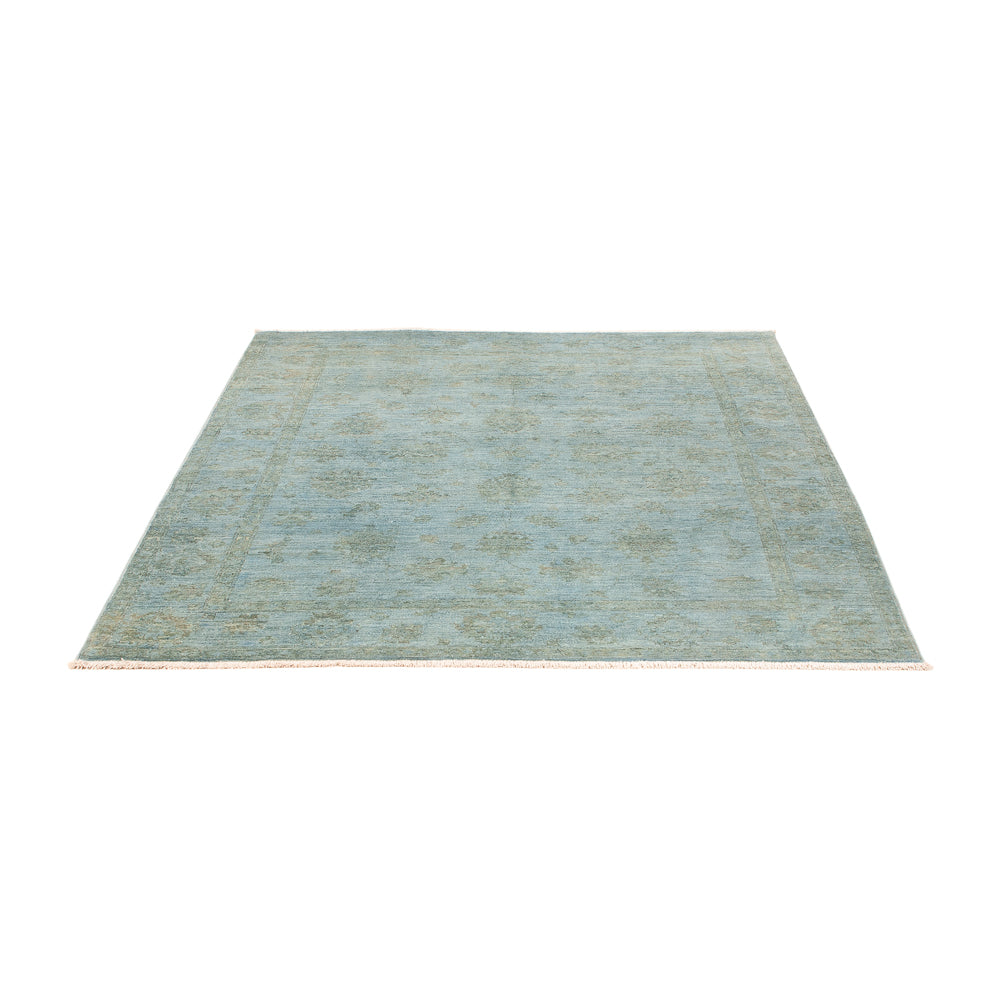 Ziegler Carpet - Modern - Vintage / färgad - 194 x 149 cm - ljusblå
