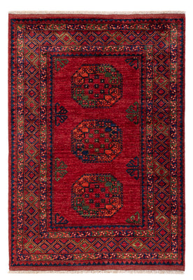 Afghansk matta - 179 x 123 cm - röd