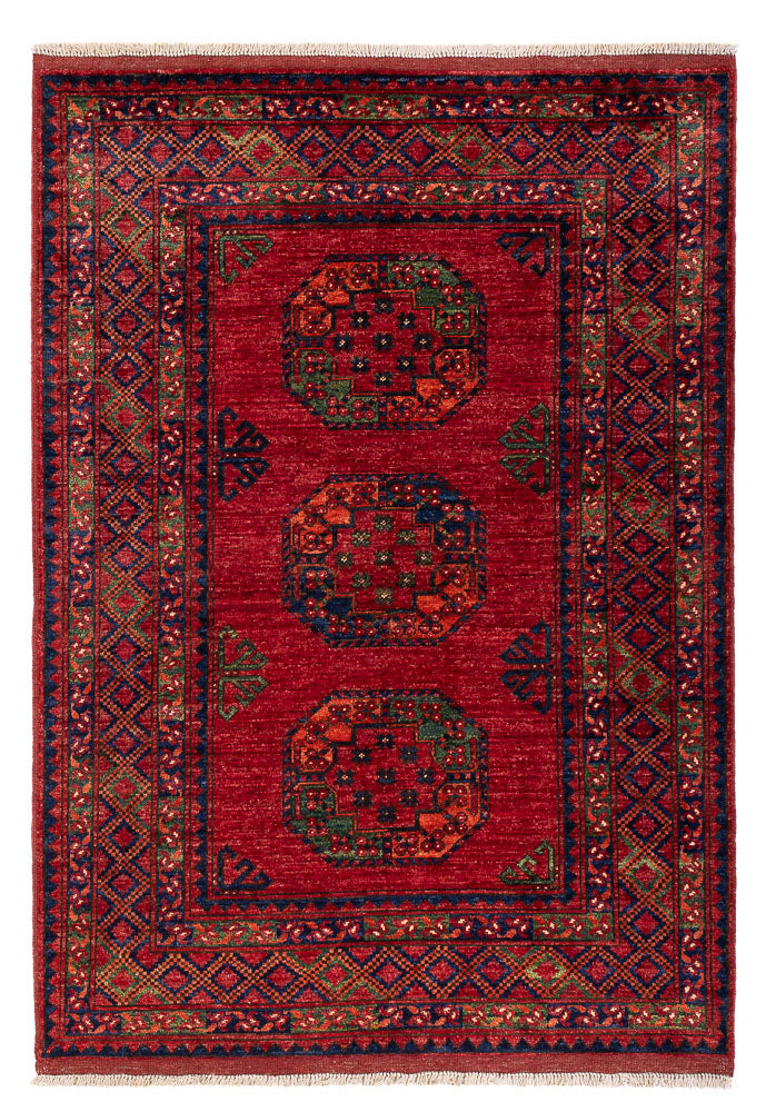 Afghansk matta - 179 x 123 cm - röd