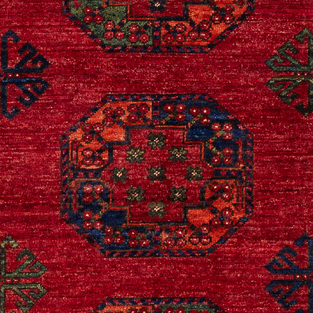 Afghansk matta - 179 x 123 cm - röd