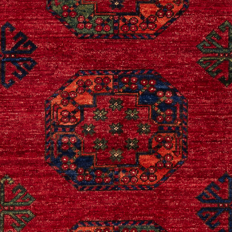 Afghansk matta - 179 x 123 cm - röd