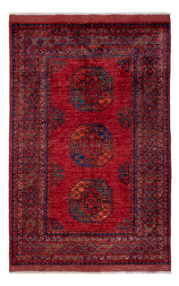 Afghansk matta - 182 x 120 cm - röd
