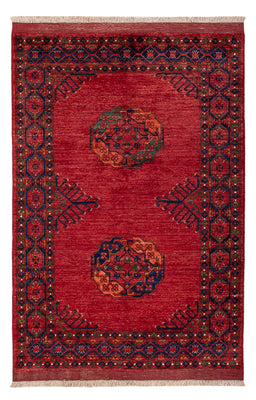 Afghansk matta - 183 x 125 cm - röd