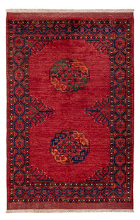 Afghansk matta - 183 x 125 cm - röd