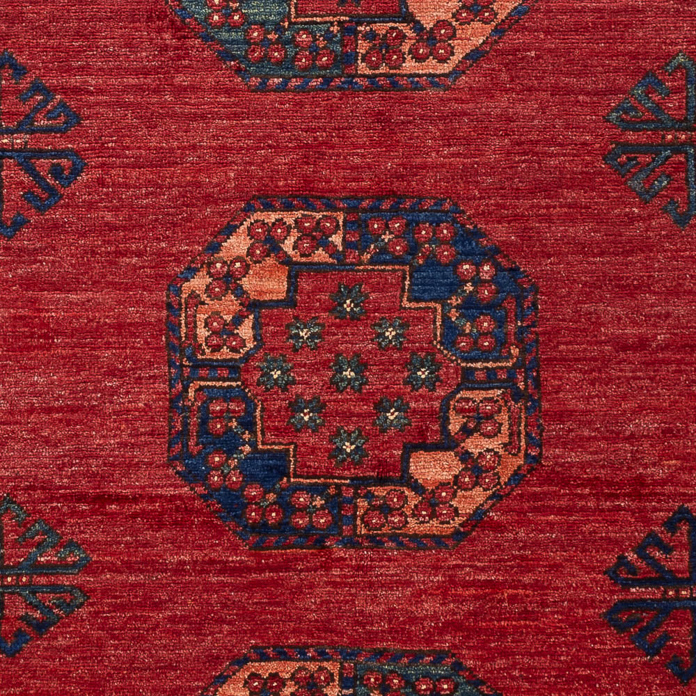 Afghansk matta - 181 x 124 cm - röd