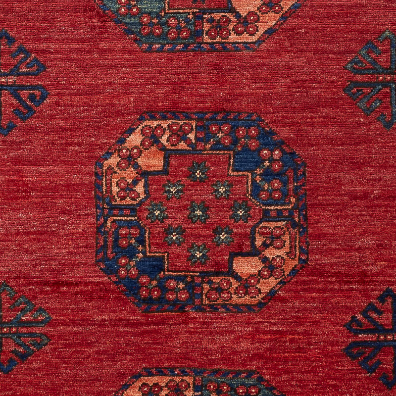 Afghansk matta - 181 x 124 cm - röd