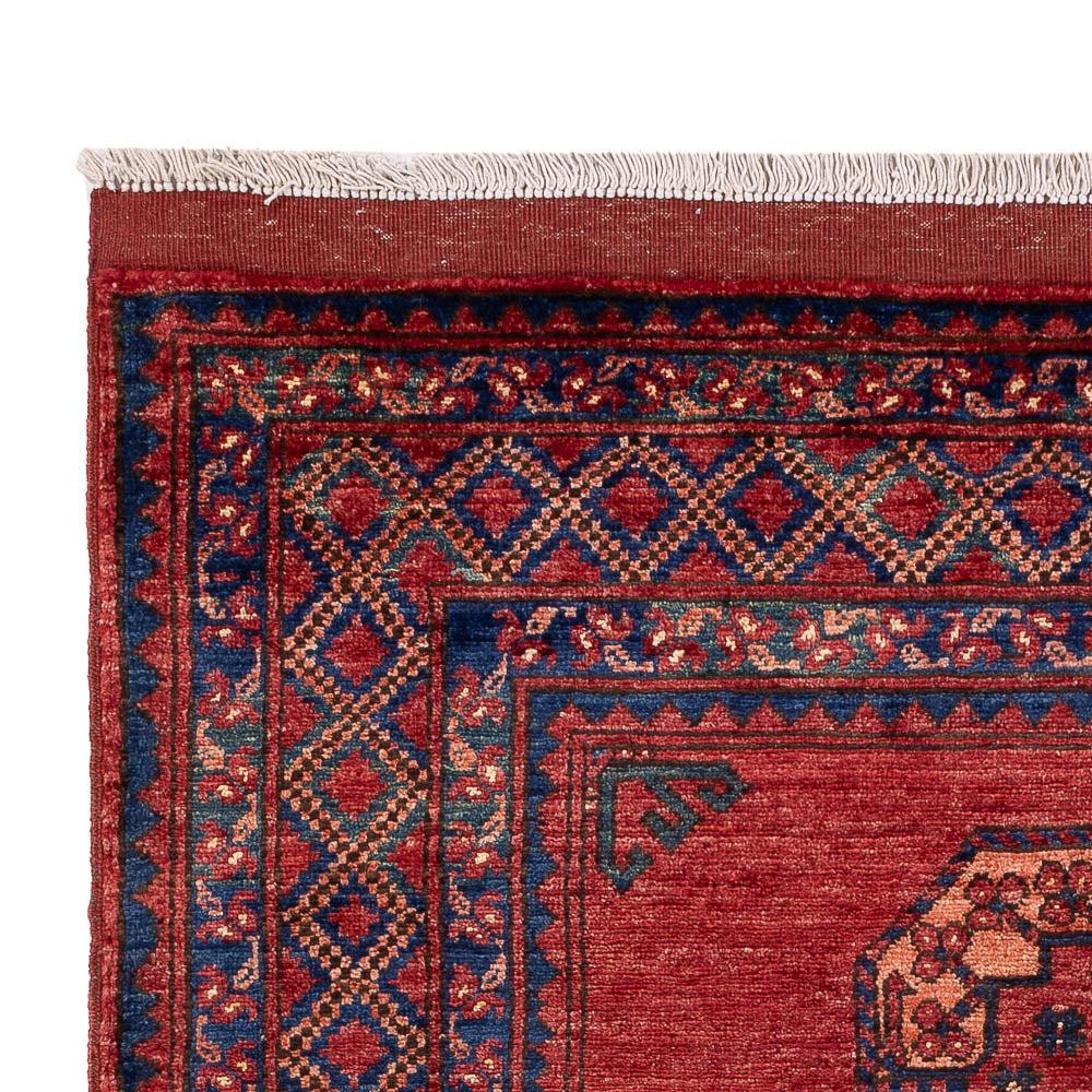 Afghansk matta - 181 x 124 cm - röd