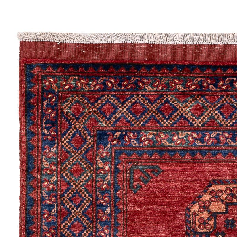 Afghansk matta - 181 x 124 cm - röd