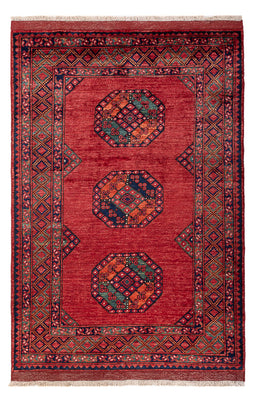 Afghansk matta - 186 x 123 cm - röd