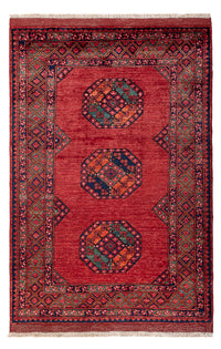 Afghansk matta - 186 x 123 cm - röd