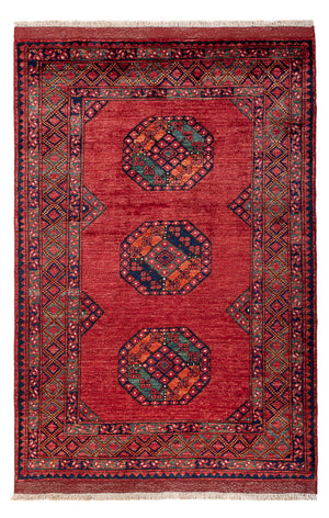 Afghansk matta - 186 x 123 cm - röd