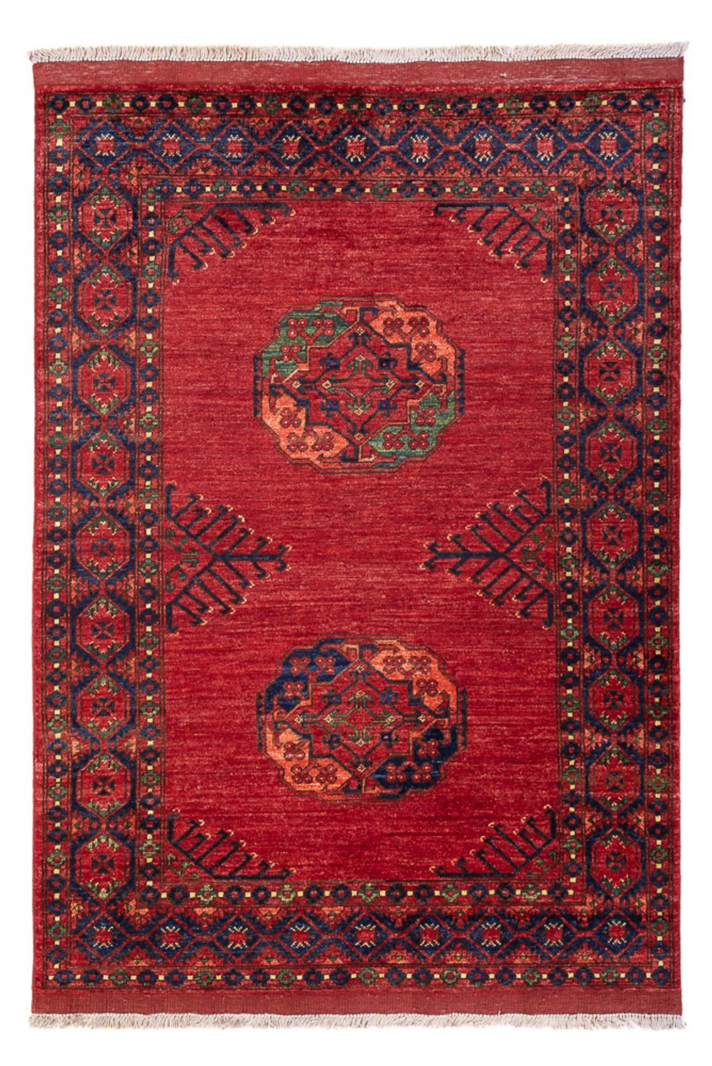 Afghansk matta - 181 x 122 cm - röd