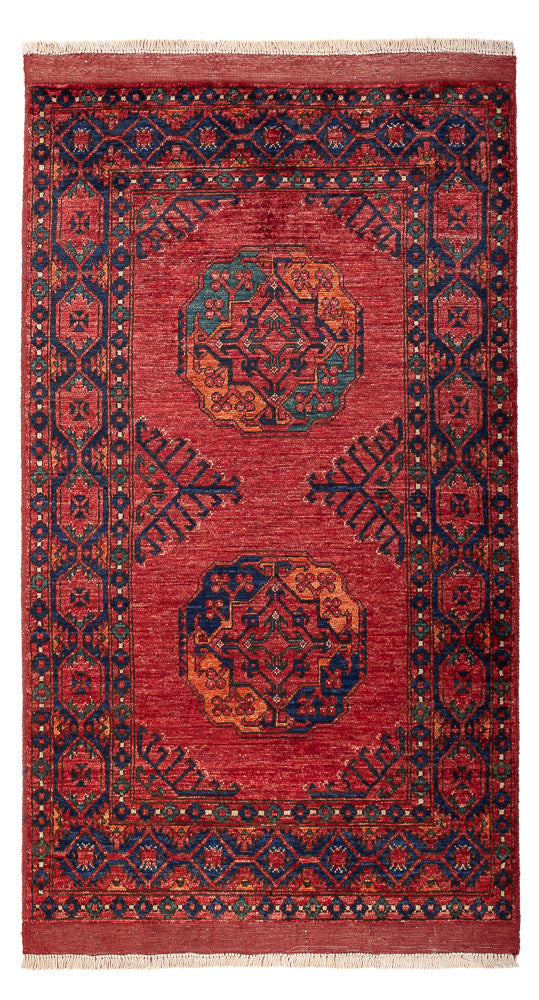 Afghansk matta - 173 x 101 cm - röd