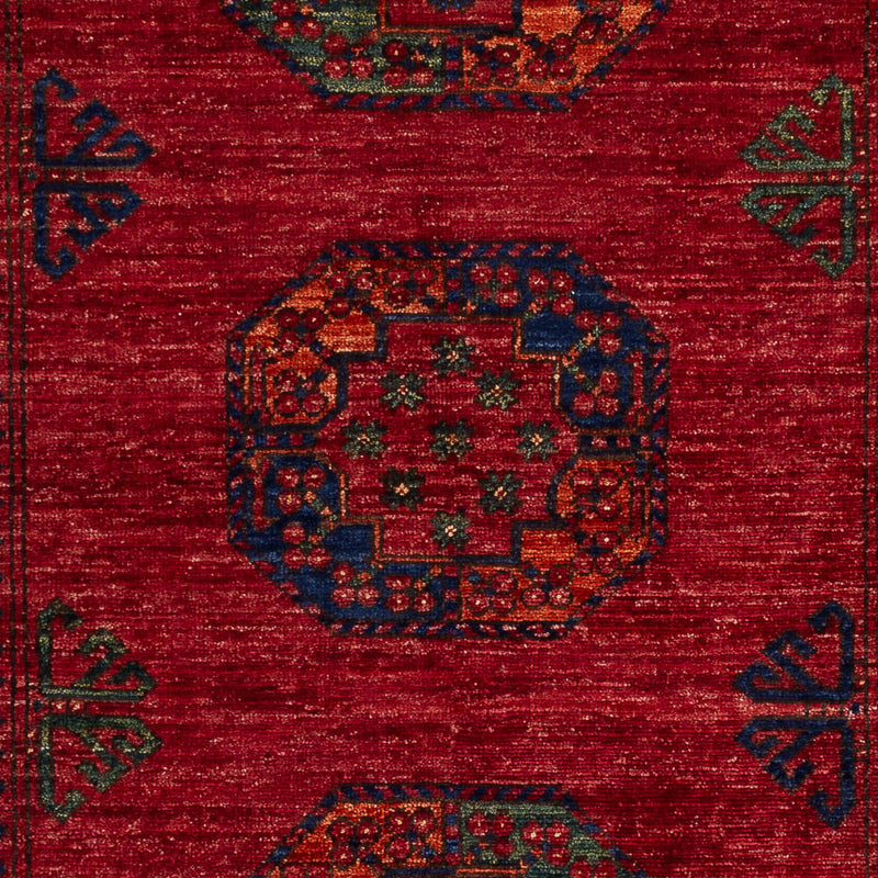 Afghansk matta - 182 x 122 cm - röd