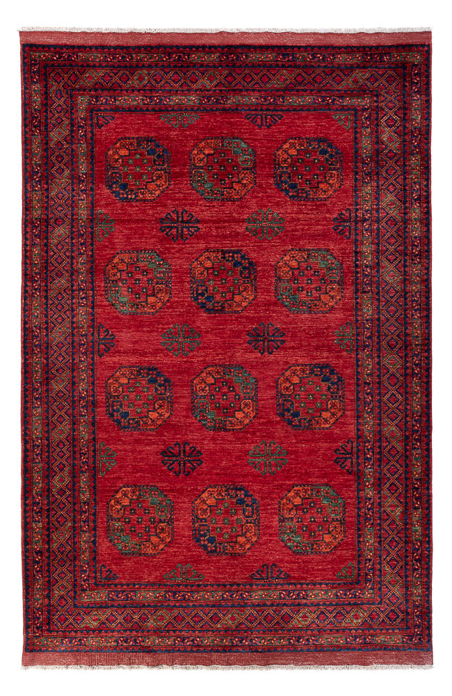Afghansk matta - Kunduz - 317 x 213 cm - röd