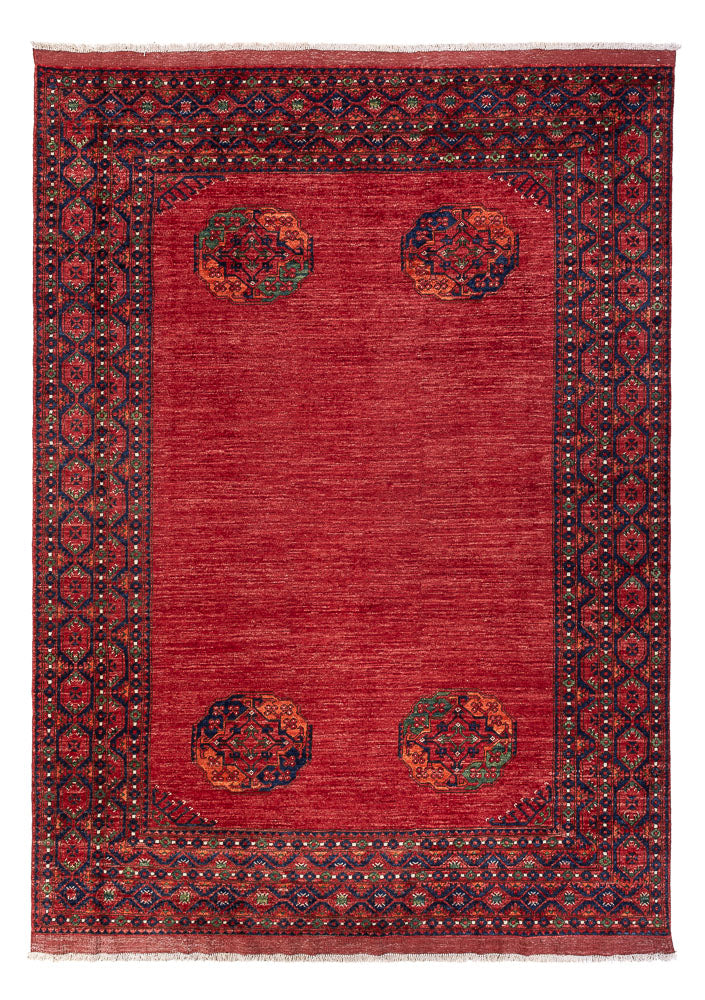 Afghansk matta - Kunduz - 296 x 217 cm - röd