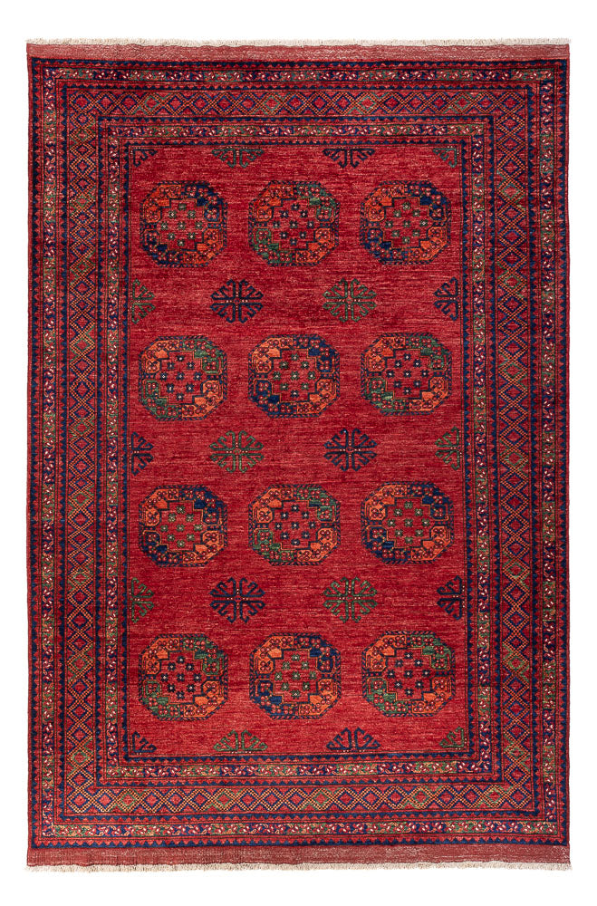 Afghansk matta - Kunduz - 307 x 207 cm - röd