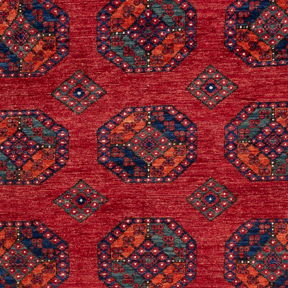 Afghansk matta - Kunduz - 297 x 207 cm - röd