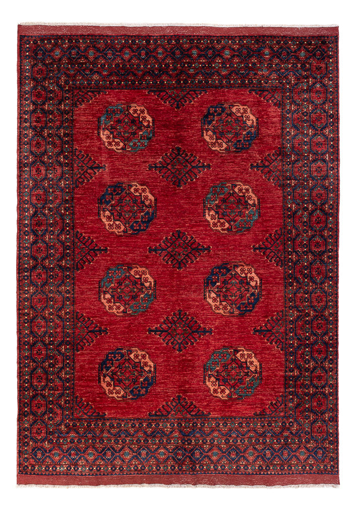 Afghansk matta - Kunduz - 287 x 215 cm - röd