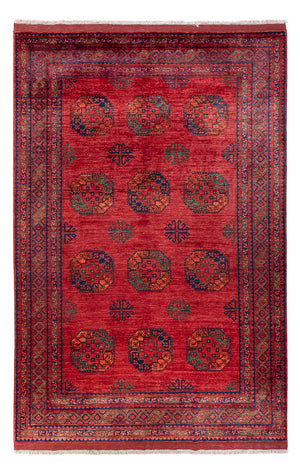 Afghansk matta - Kunduz - 305 x 203 cm - röd