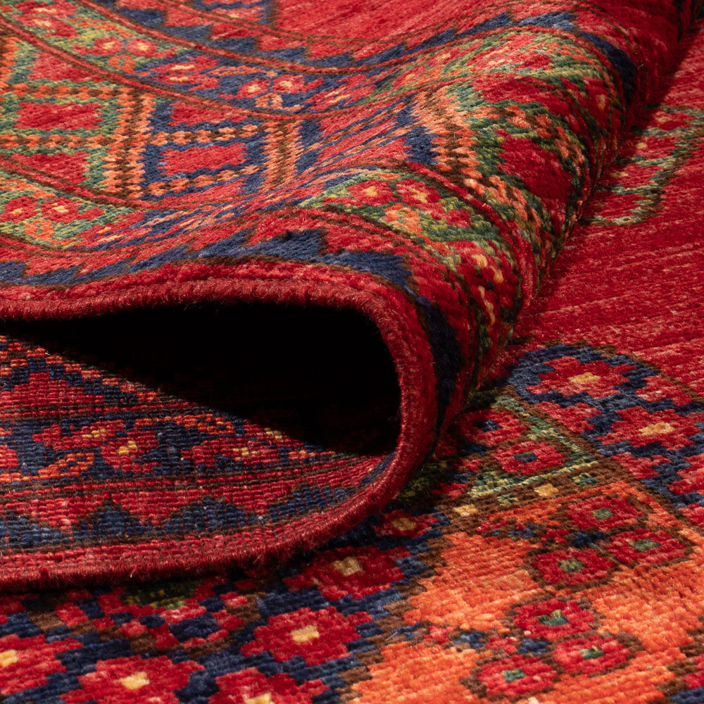 Afghansk matta - Kunduz - 301 x 200 cm - röd