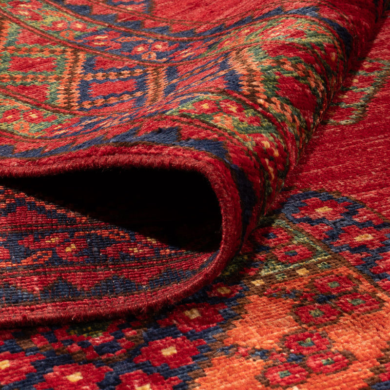 Afghansk matta - Kunduz - 301 x 200 cm - röd