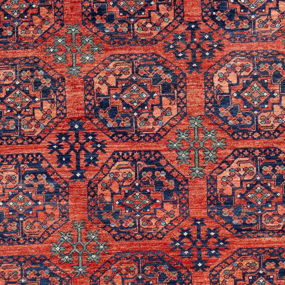 Afghansk matta - Kunduz - 298 x 205 cm - ljusröd