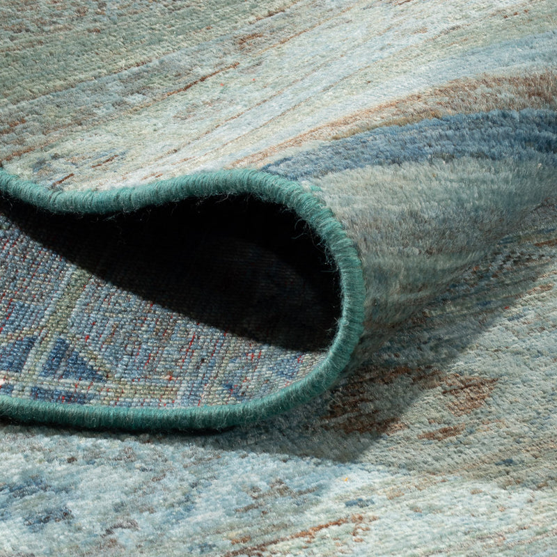 Ziegler Carpet - Shal - Vintage / färgad - 288 x 207 cm - ljusblå