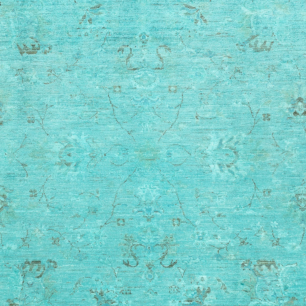 Ziegler Carpet - Modern - Vintage / färgad - 293 x 201 cm - turkos