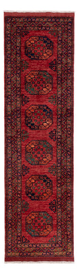 Runner Afghansk matta - Kunduz - 300 x 83 cm - röd