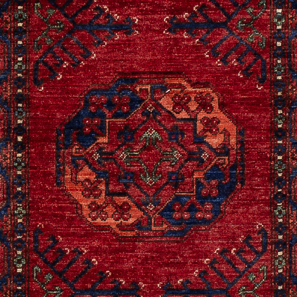 Runner Afghansk matta - Kunduz - 305 x 82 cm - röd