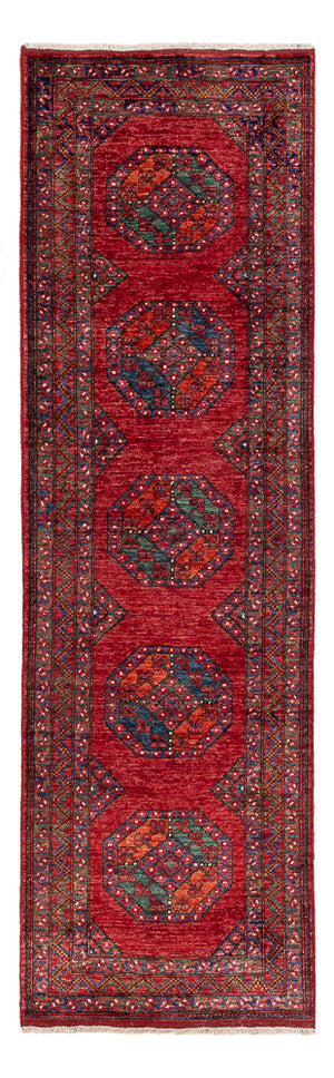 Runner Afghansk matta - Kunduz - 291 x 87 cm - röd