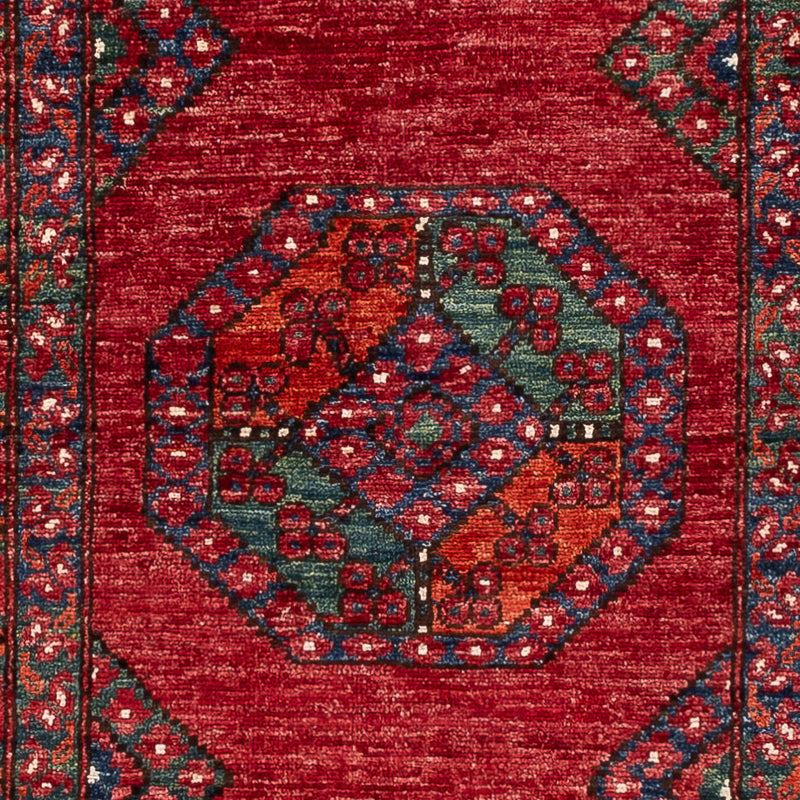 Runner Afghansk matta - Kunduz - 291 x 87 cm - röd
