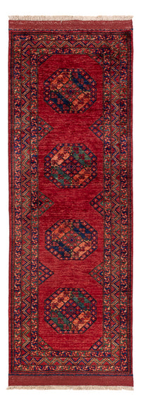 Runner Afghansk matta - Kunduz - 237 x 83 cm - röd