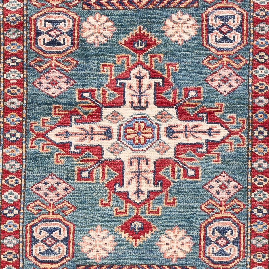 Runner Ziegler Carpet - Kazak - 253 x 78 cm - mörkblå