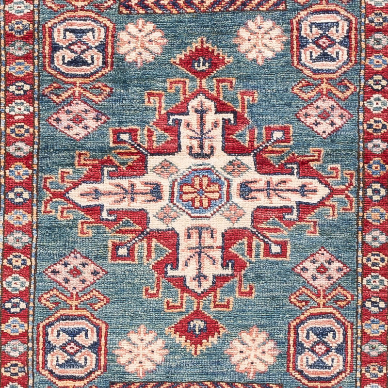 Runner Ziegler Carpet - Kazak - 253 x 78 cm - mörkblå