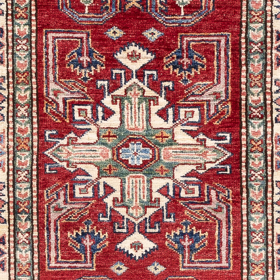 Runner Ziegler Carpet - Kazak - 251 x 76 cm - röd