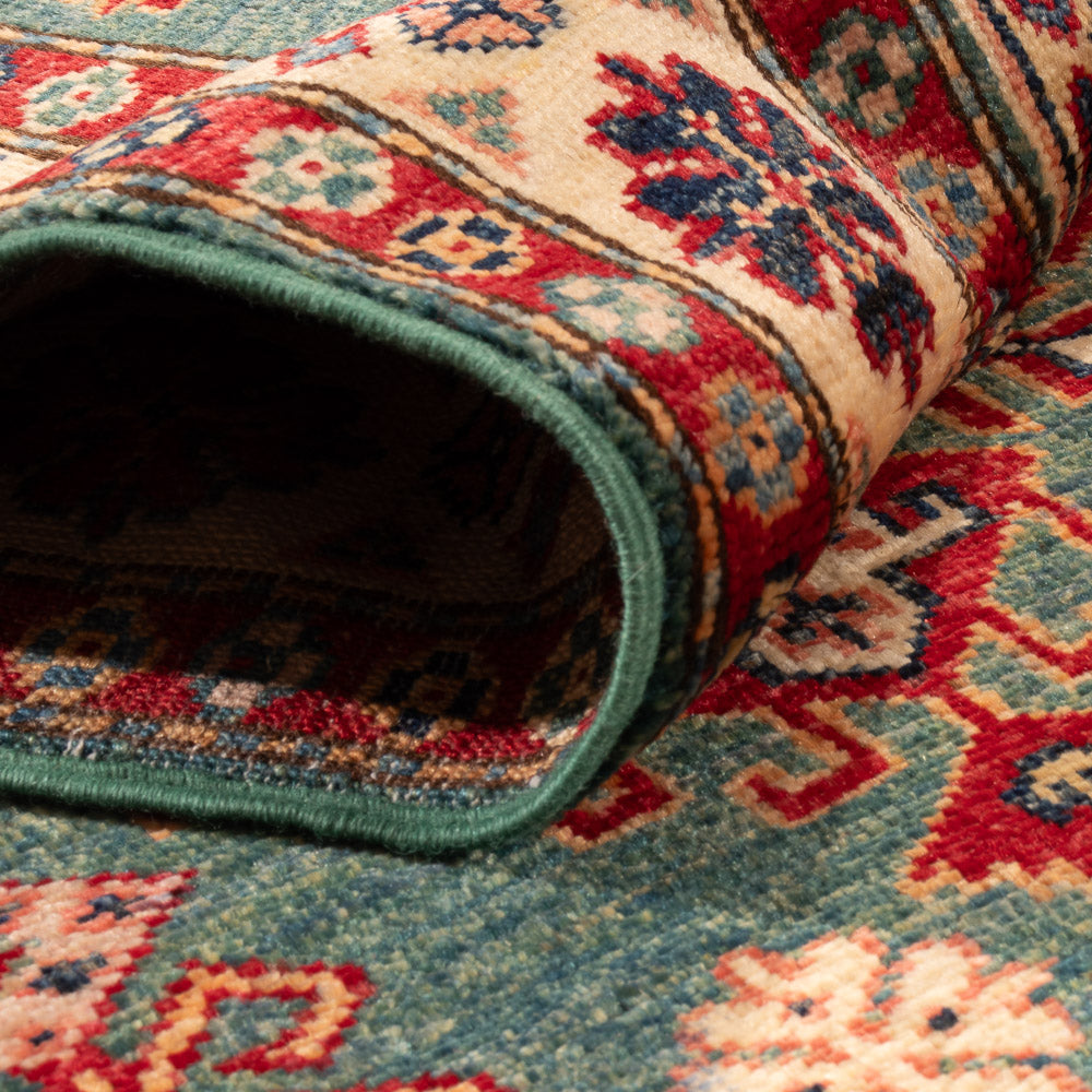 Runner Ziegler Carpet - Kazak - 253 x 79 cm - mörkgrön