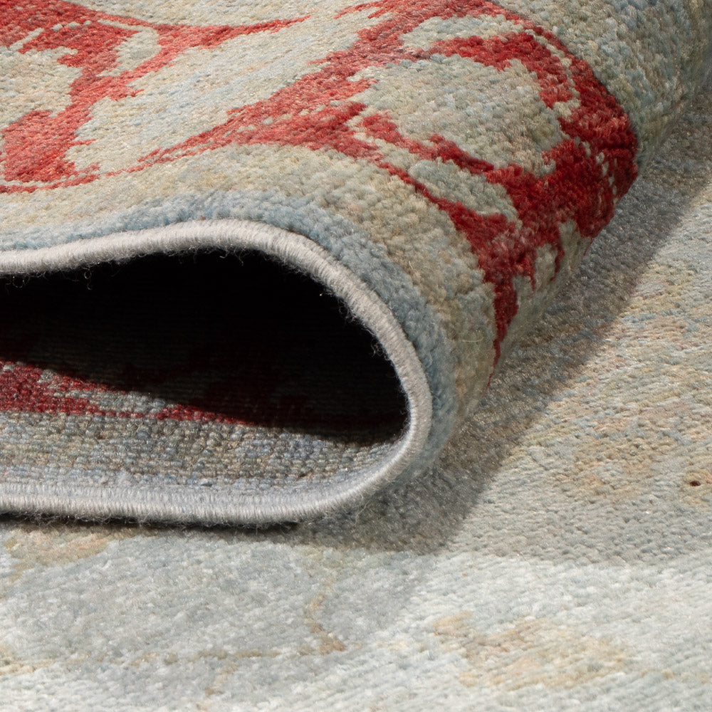 Runner Ziegler Carpet - Modern - 303 x 89 cm - ljusblå