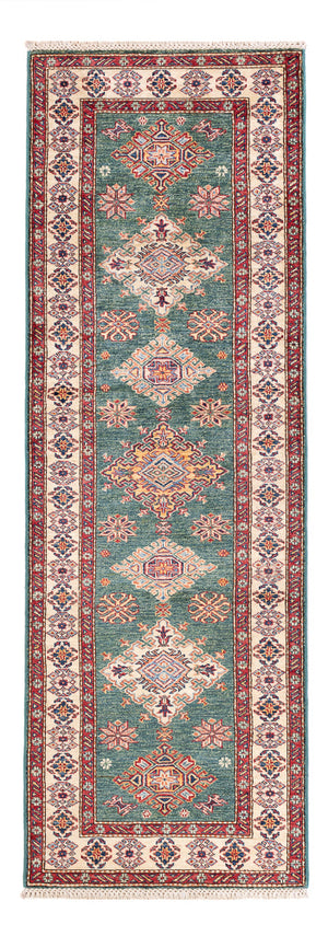 Runner Ziegler Carpet - Kazak - 242 x 78 cm - grön