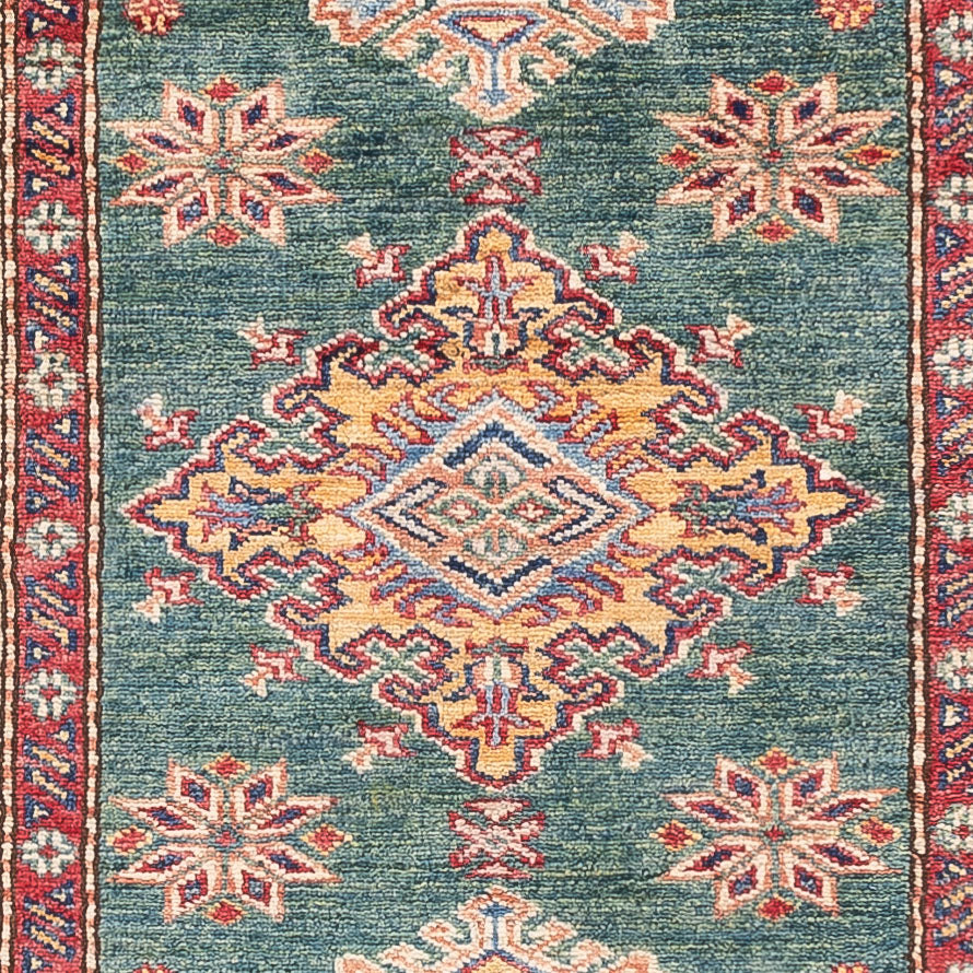 Runner Ziegler Carpet - Kazak - 242 x 78 cm - grön