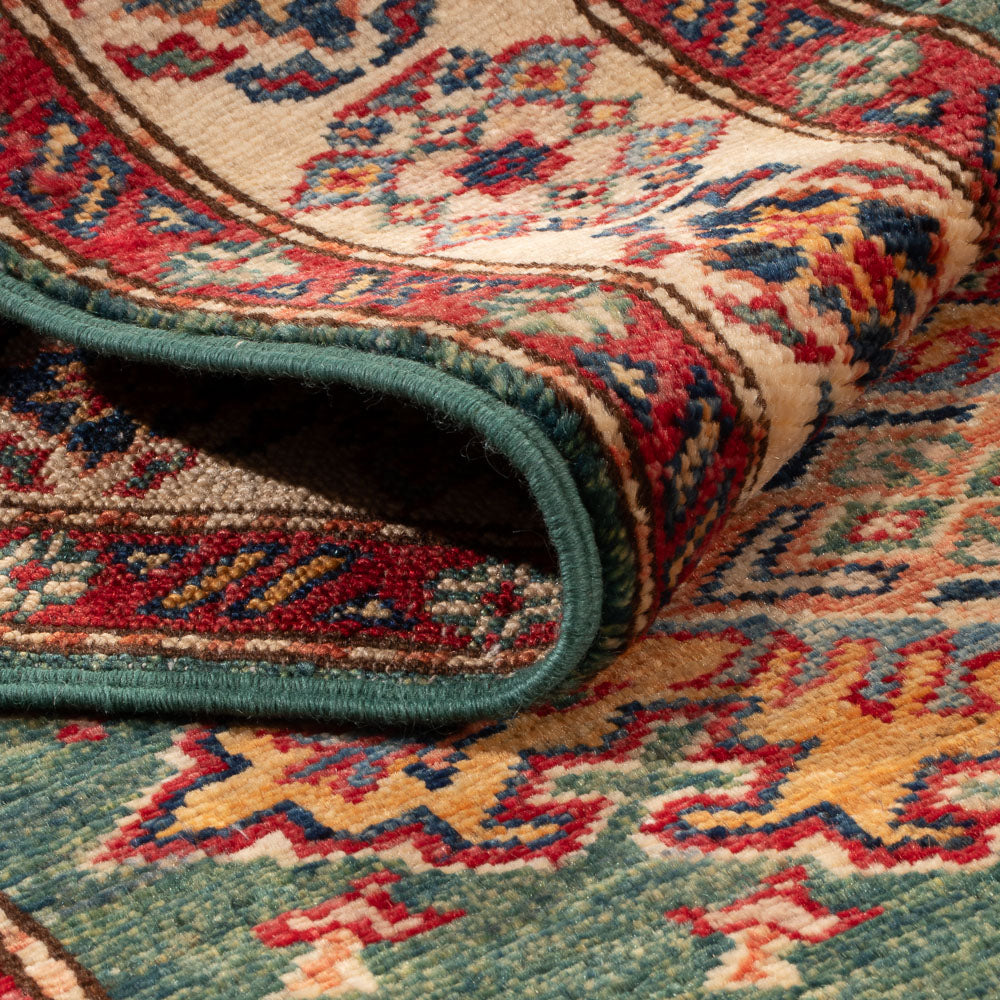 Runner Ziegler Carpet - Kazak - 242 x 78 cm - grön