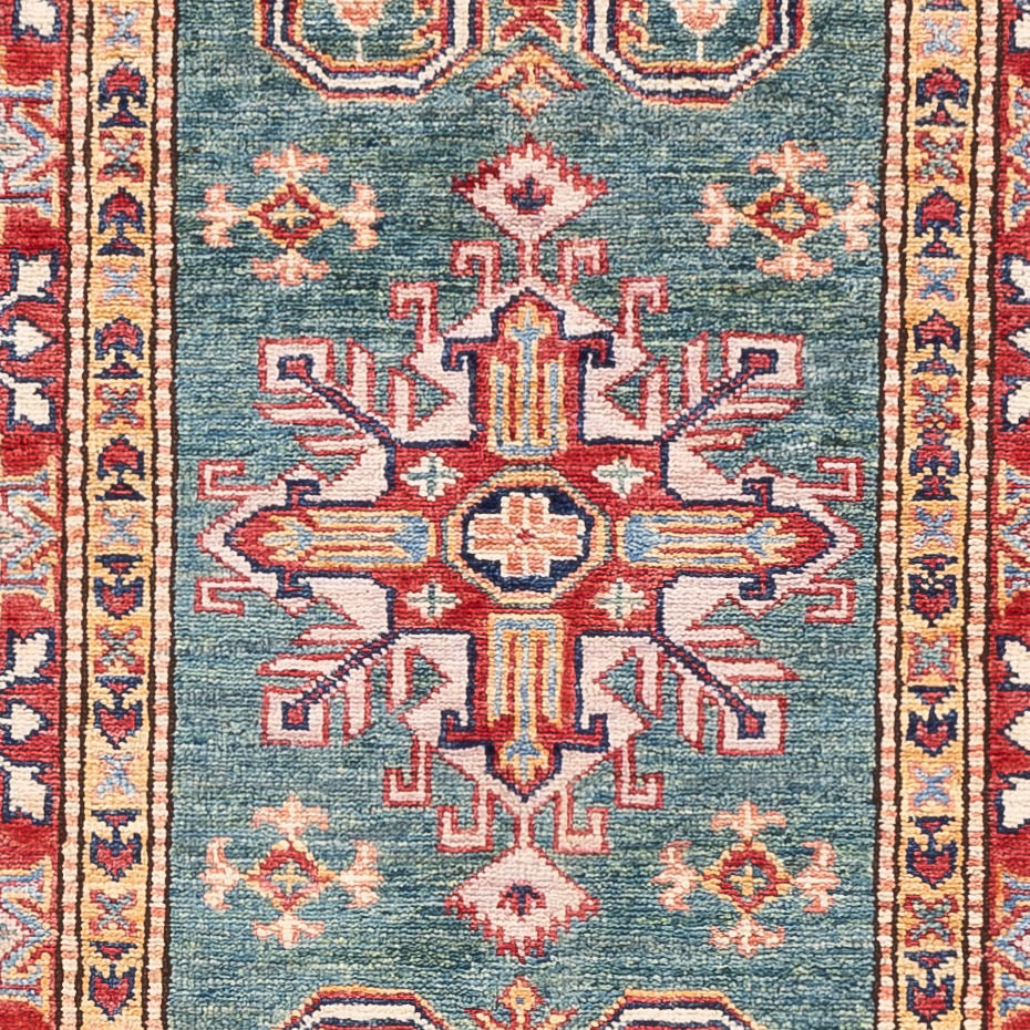 Runner Ziegler Carpet - Kazak - 256 x 74 cm - grön
