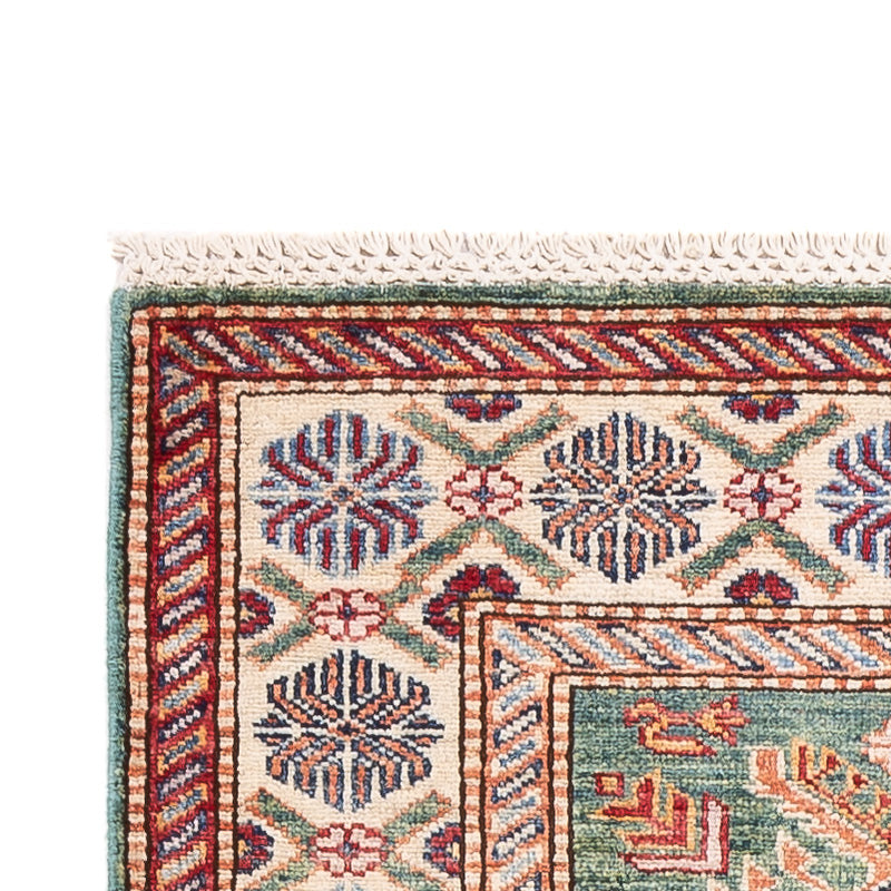 Runner Ziegler Carpet - Kazak - 244 x 75 cm - ljusgrön