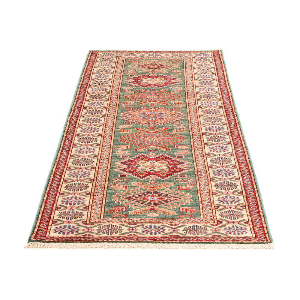 Runner Ziegler Carpet - Kazak - 244 x 75 cm - ljusgrön
