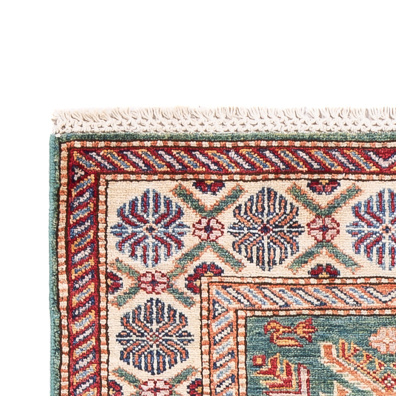 Runner Ziegler Carpet - Kazak - 243 x 72 cm - ljusgrön